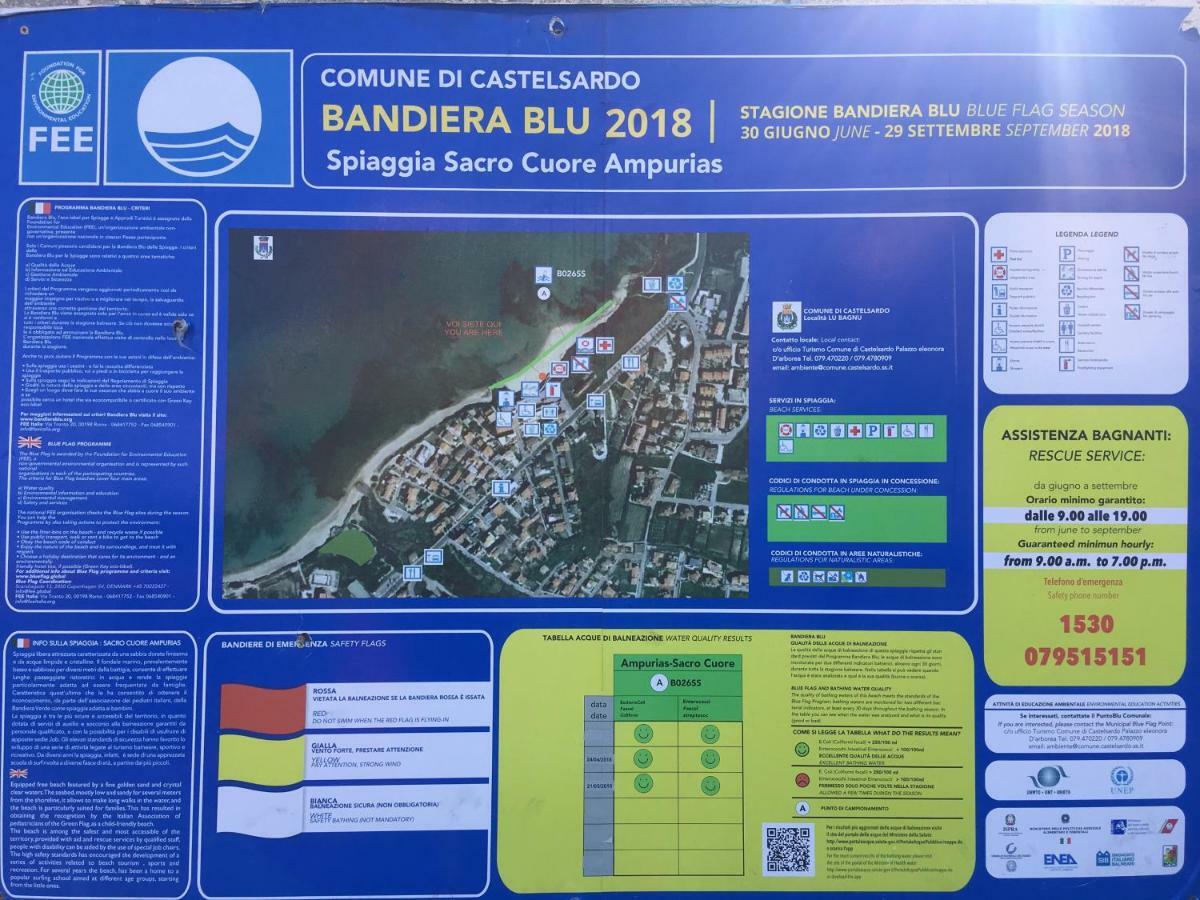 Apartament Victoria 150Mt From Beach Castelsardo Bagian luar foto